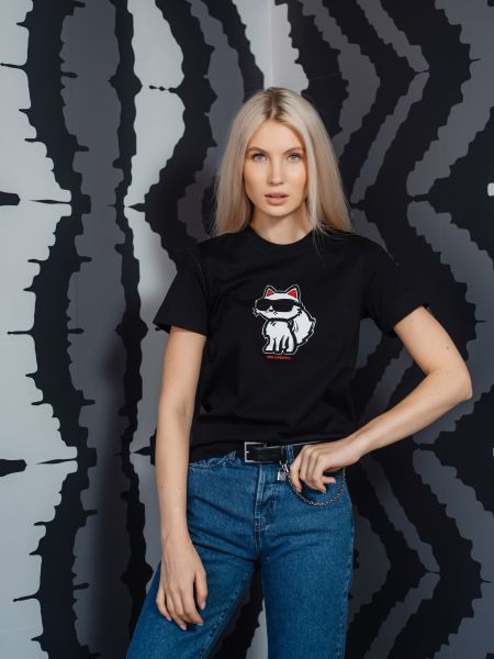 Футболка с рисунком IKON и логотипом