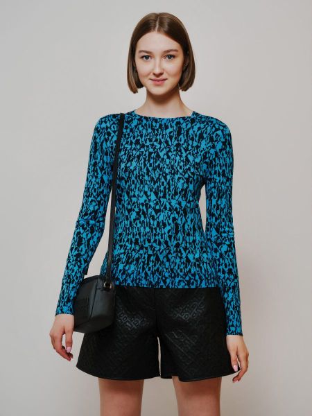 Облегающий свитер с принтом